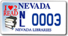 nevada library license plate.